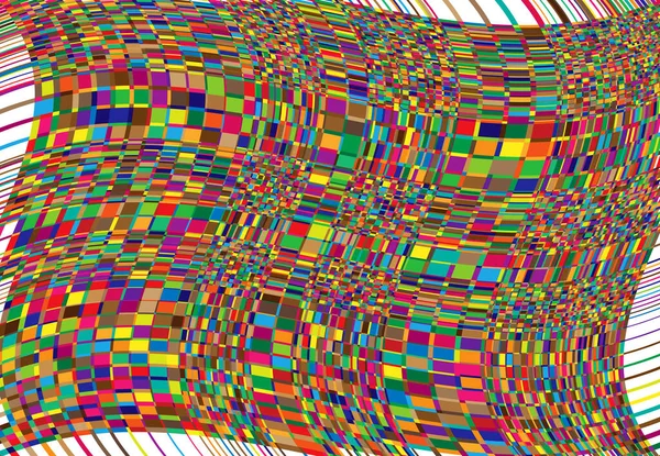 Mozaikové Pozadí Tessellation Vzor Barevné Vlnité Vlnité Vlnité Vlnité Ilustrace — Stockový vektor