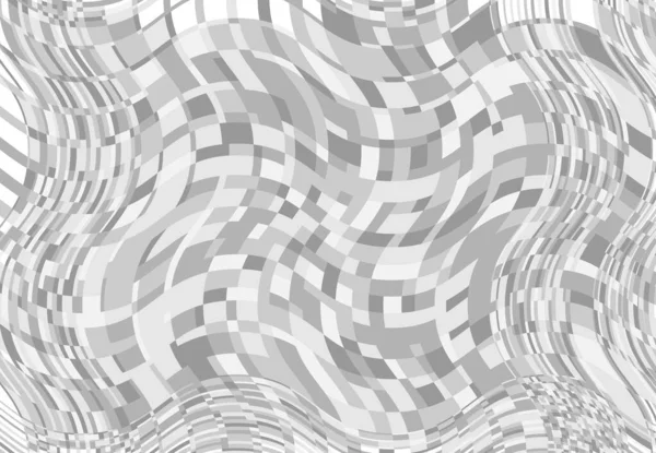 모자이크 Grayscale Wavy Wavy Wap Undulate Billowy Illustration Abstract Vector — 스톡 벡터