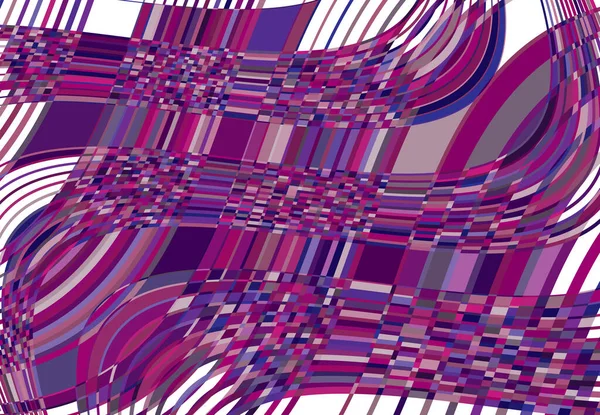 Mosaic Background Tessellation Pattern Purple Wavy Waving Undulate Billowy Illustration — Stock Vector