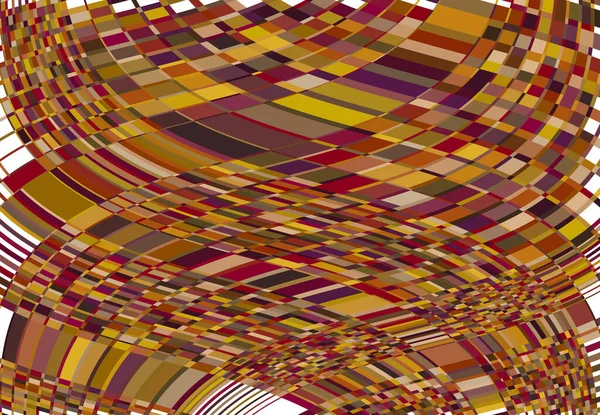 Mozaik Arka Plan Tessellasyon Deseni Kahverengi Dalgalı Dalgalı Dalgalı Dalgalı — Stok Vektör
