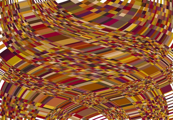 Mosaik Bakgrund Tessellation Mönster Brun Vågig Vinka Och Böljande Böljande — Stock vektor