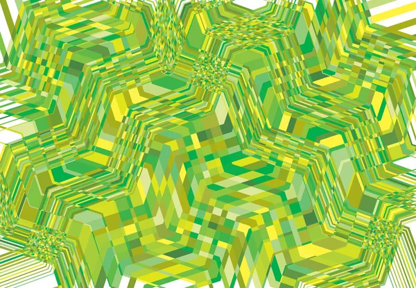Мозаичный Фон Рисунок Замощения Green Wavy Waving Undulate Billowy Illustration — стоковый вектор