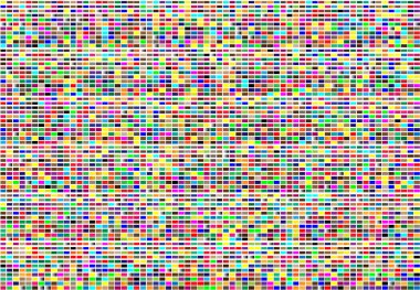 Gürültü, arıza konsepti soyut renkli vektör çizimi. Rastgele dikdörtgenler, kareler mozaik, tesselasyon geometrik arkaplan ögesi, desen ve doku