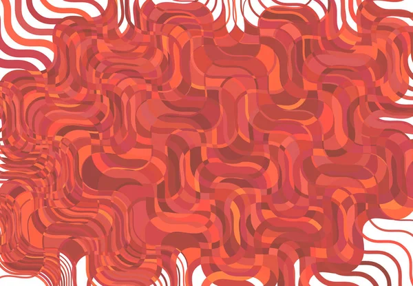Fond Mosaïque Motif Tessellation Rouge Ondulé Ondulé Ondulé Illustration Gonflée — Image vectorielle