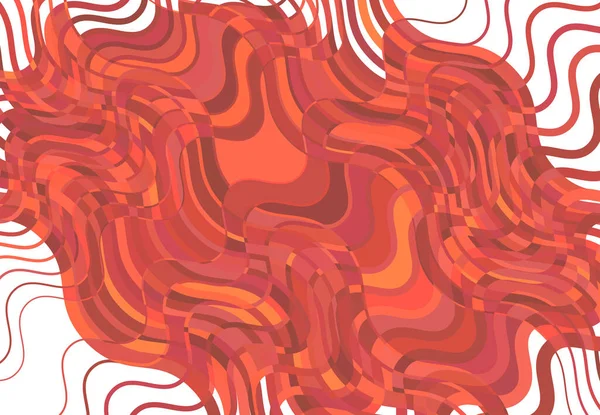 Mozaik Háttér Tessellation Minta Vörös Hullámos Hullámzó Hullámzó Hullámzó Illusztráció — Stock Vector