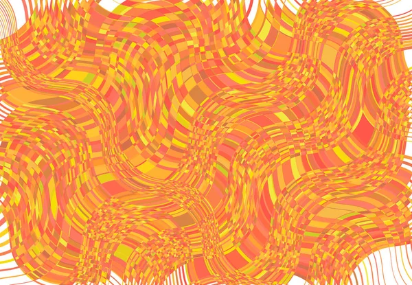 Fondo Mosaico Patrón Teselado Amarillo Ondulado Ondulado Ondulado Ilustración Ondulada — Archivo Imágenes Vectoriales