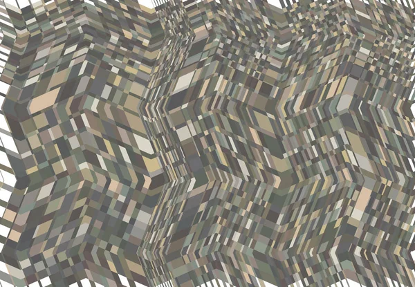 Mosaik Bakgrund Tessellation Mönster Grå Vågig Vinkande Och Böljande Böljande — Stock vektor