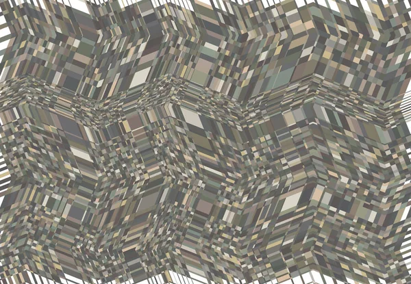 Mosaik Bakgrund Tessellation Mönster Grå Vågig Vinkande Och Böljande Böljande — Stock vektor