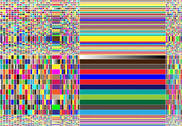 Noise Glitch Concept Abstrait Illustration Vectorielle Colorée Rectangles Aléatoires Carrés — Image vectorielle