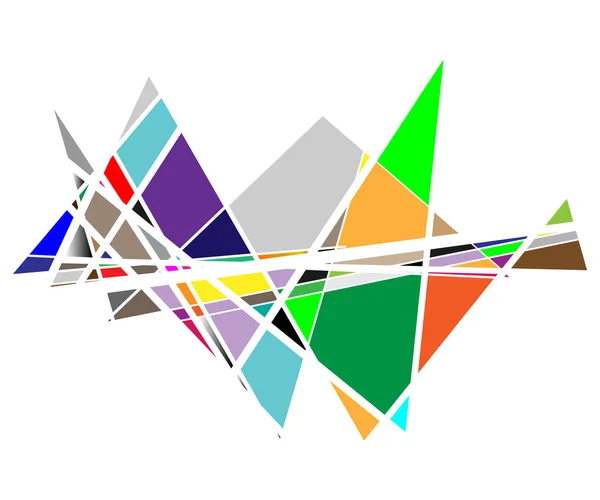 Ruído Conceito Falha Ilustração Vetorial Colorido Abstrato Retângulos Aleatórios Quadrados — Vetor de Stock