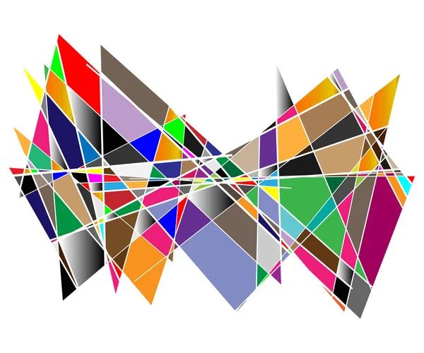 Ruído Conceito Falha Ilustração Vetorial Colorido Abstrato Retângulos Aleatórios Quadrados — Vetor de Stock