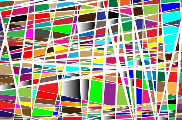 Hałas Błędne Pojęcie Abstrakcyjny Kolorowy Wektor Ilustracji Losowe Prostokąty Kwadraty — Wektor stockowy