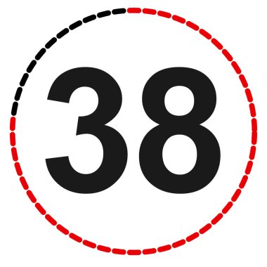 Numaralar, rakamlar, çevirme illüstrasyonu. Zaman, süre ve zaman kavramı simgesi. Geri dönüş zamanı (TAT) simgesi. Geri sayım, geri sayım vektörü