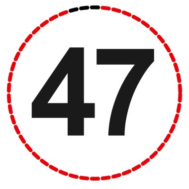 Numaralar, rakamlar, çevirme illüstrasyonu. Zaman, süre ve zaman kavramı simgesi. Geri dönüş zamanı (TAT) simgesi. Geri sayım, geri sayım vektörü