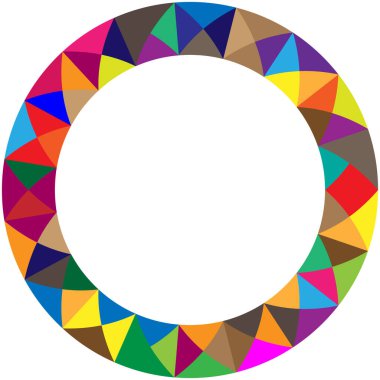 Dönüşümlü taç yapraklarıyla Geometrik çiçek şekli. Radikal, dairesel lotus şekilli vektör çizimi