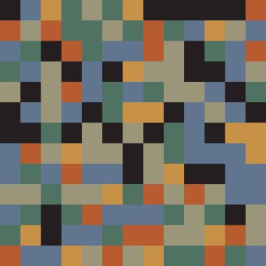 Pikselleştirme, Rastgele kareler, Rastgele renk deseni, arkaplan ve dokuyu engeller