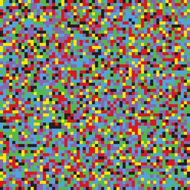 Pikselleştirme, Rastgele kareler, Rastgele renk deseni, arkaplan ve dokuyu engeller