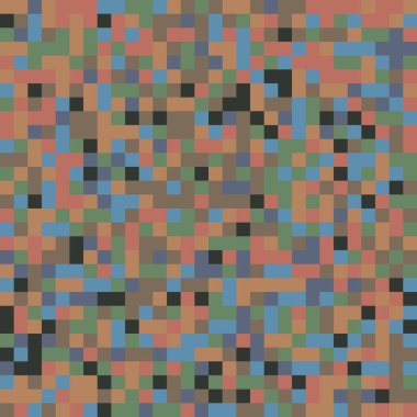 Pikselleştirme, Rastgele kareler, Rastgele renk deseni, arkaplan ve dokuyu engeller