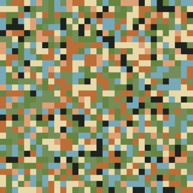 Pikselleştirme, Rastgele kareler, Rastgele renk deseni, arkaplan ve dokuyu engeller