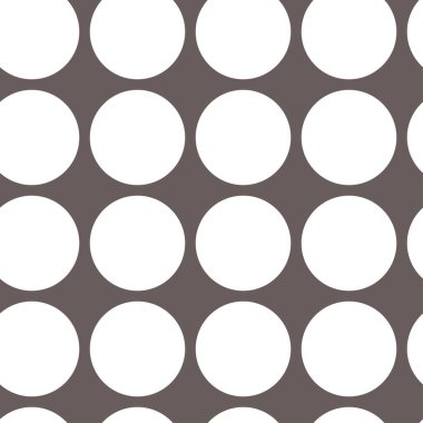 Beyaz daireler, noktalar, renk arkaplanı üzerindeki lekeler. Kusursuz tekrarlanabilir yarım ton kalıbı. Basit noktalama, noktalama, noktalama işaretleri, ambalaj kağıdı çizimleri. Vektör