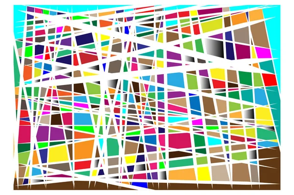 Noise Glitch Concept Abstrait Illustration Vectorielle Colorée Rectangles Aléatoires Carrés — Image vectorielle