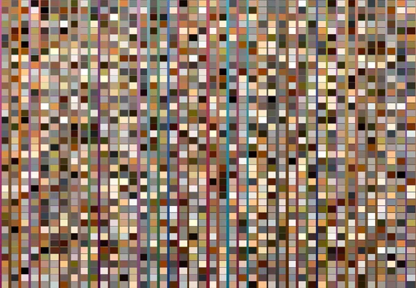Tessallasyon, mozaik soyut renkli, kahverengi geometrik arkaplan. Rastgele dikdörtgen, kare karolar açısal desen ve doku
