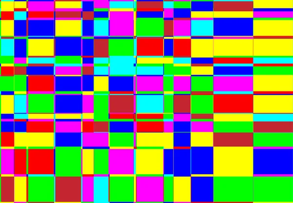 Tessallazione Mosaico Astratto Colorato Multicolore Sfondo Geometrico Rettangolo Casuale Piastrelle — Vettoriale Stock