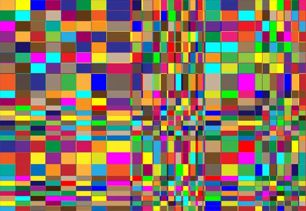 Tessallation Mosaico Abstracto Colorido Multicolor Fondo Geométrico Rectángulo Aleatorio Azulejos — Vector de stock