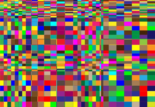 马赛克抽象色彩艳丽 色彩斑斓 几何背景 随机矩形 正方形瓷砖角图案和纹理 — 图库矢量图片