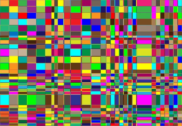 Tessallation Mosaico Abstracto Colorido Multicolor Fondo Geométrico Rectángulo Aleatorio Azulejos — Vector de stock