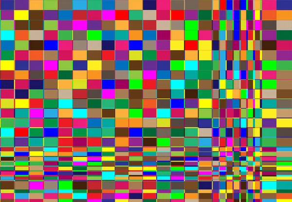 Tessallation Mosaico Abstracto Colorido Multicolor Fondo Geométrico Rectángulo Aleatorio Azulejos — Vector de stock