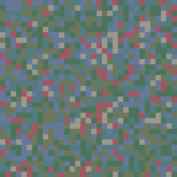 Pixelace Náhodné Čtverce Bloky Náhodný Barevný Vzor Pozadí Textura — Stockový vektor