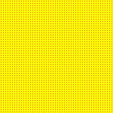 Popart, noktacı-noktacı-noktacılık kusursuz kırmızı, sarı daireler, noktalar, noktalı desen, çember arka plan. Vektör