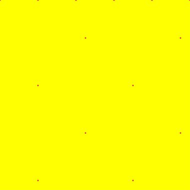 Popart, noktacı-noktacı-noktacılık kusursuz kırmızı, sarı daireler, noktalar, noktalı desen, çember arka plan. Vektör