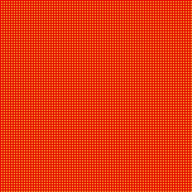 Popart, noktacı-noktacı-noktacılık kusursuz kırmızı, sarı daireler, noktalar, noktalı desen, çember arka plan. Vektör