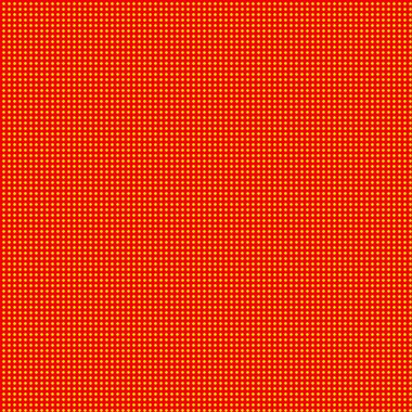 Popart, noktacı-noktacı-noktacılık kusursuz kırmızı, sarı daireler, noktalar, noktalı desen, çember arka plan. Vektör