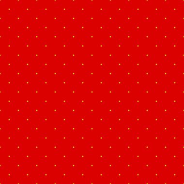 Popart, noktacı-noktacı-noktacılık kusursuz kırmızı, sarı daireler, noktalar, noktalı desen, çember arka plan. Vektör
