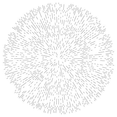 Radikal, yayılan çizgiler soyut patlama elementi. Konsantrik girdap volt, sarmal yayılan şeritler. Dairesel, döngüsel şeritler, çizgiler daire şeklinde. Çevir, döndür, döndür, döndür.