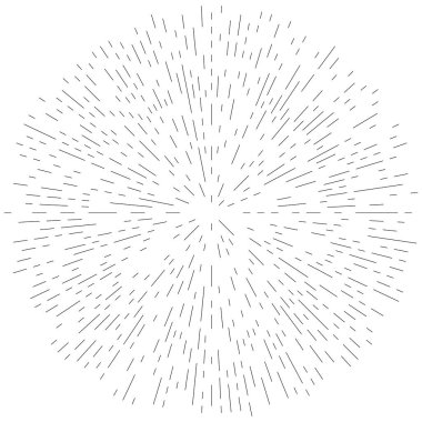 Radikal, yayılan çizgiler soyut patlama elementi. Konsantrik girdap volt, sarmal yayılan şeritler. Dairesel, döngüsel şeritler, çizgiler daire şeklinde. Çevir, döndür, döndür, döndür.