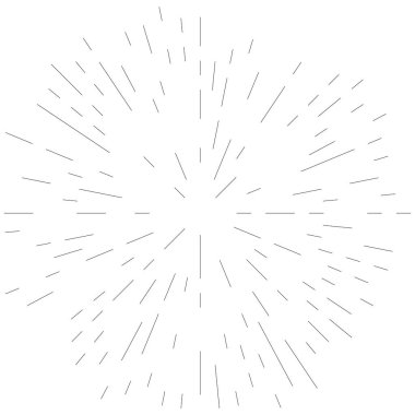 Radikal, yayılan çizgiler soyut patlama elementi. Konsantrik girdap volt, sarmal yayılan şeritler. Dairesel, döngüsel şeritler, çizgiler daire şeklinde. Çevir, döndür, döndür, döndür.