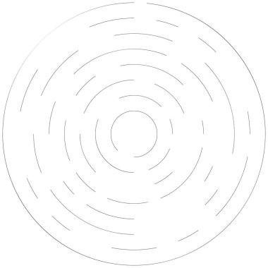 Radikal, yayılan çizgiler soyut patlama elementi. Konsantrik girdap volt, sarmal yayılan şeritler. Dairesel, döngüsel şeritler, çizgiler daire şeklinde. Çevir, döndür, döndür, döndür.