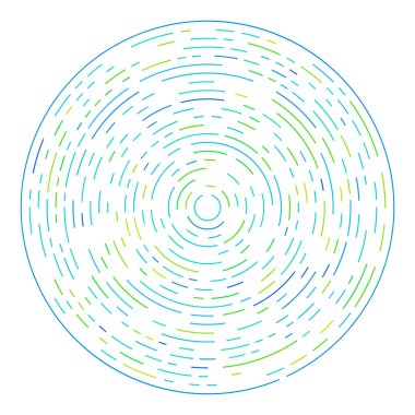Radikal, yayılan çizgiler soyut patlama elementi. Konsantrik girdap volt, sarmal yayılan şeritler. Dairesel, döngüsel şeritler, çizgiler daire şeklinde. Çevir, döndür, döndür, döndür.