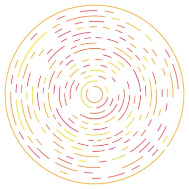 Radikal, yayılan çizgiler soyut patlama elementi. Konsantrik girdap volt, sarmal yayılan şeritler. Dairesel, döngüsel şeritler, çizgiler daire şeklinde. Çevir, döndür, döndür, döndür.