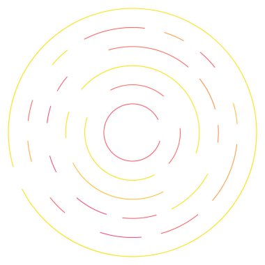 Radikal, yayılan çizgiler soyut patlama elementi. Konsantrik girdap volt, sarmal yayılan şeritler. Dairesel, döngüsel şeritler, çizgiler daire şeklinde. Çevir, döndür, döndür, döndür.