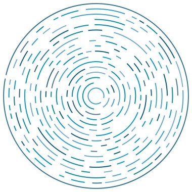 Radikal, yayılan çizgiler soyut patlama elementi. Konsantrik girdap volt, sarmal yayılan şeritler. Dairesel, döngüsel şeritler, çizgiler daire şeklinde. Çevir, döndür, döndür, döndür.