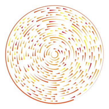 Radikal, yayılan çizgiler soyut patlama elementi. Konsantrik girdap volt, sarmal yayılan şeritler. Dairesel, döngüsel şeritler, çizgiler daire şeklinde. Çevir, döndür, döndür, döndür.