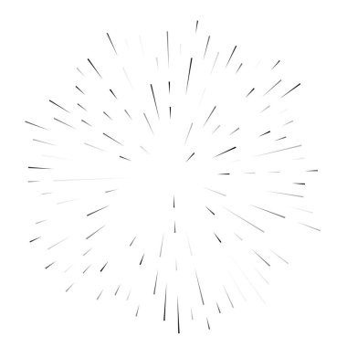 Radikal, yayılan çizgiler soyut patlama elementi. Konsantrik girdap volt, sarmal yayılan şeritler. Dairesel, döngüsel şeritler, çizgiler daire şeklinde. Çevir, döndür, döndür, döndür.