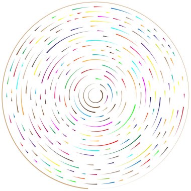 Radikal, yayılan çizgiler soyut patlama elementi. Konsantrik girdap volt, sarmal yayılan şeritler. Dairesel, döngüsel şeritler, çizgiler daire şeklinde. Çevir, döndür, döndür, döndür.