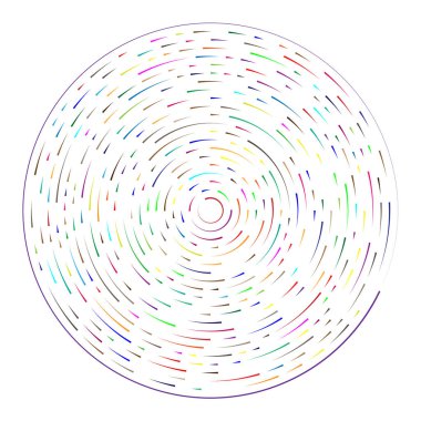 Radikal, yayılan çizgiler soyut patlama elementi. Konsantrik girdap volt, sarmal yayılan şeritler. Dairesel, döngüsel şeritler, çizgiler daire şeklinde. Çevir, döndür, döndür, döndür.