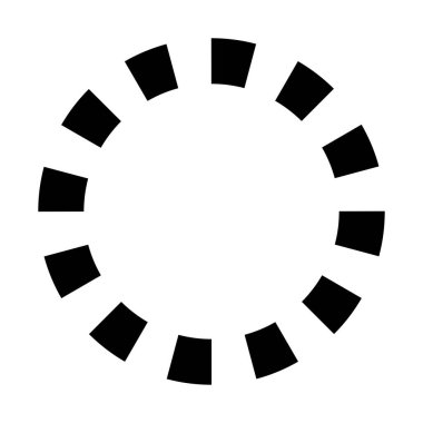 Dairesel dairesel, yayılan çizgiler, ışınlar, ışınlar. Geometrik çember vektör çizimi. Döngüsel konsantrasyon deseni